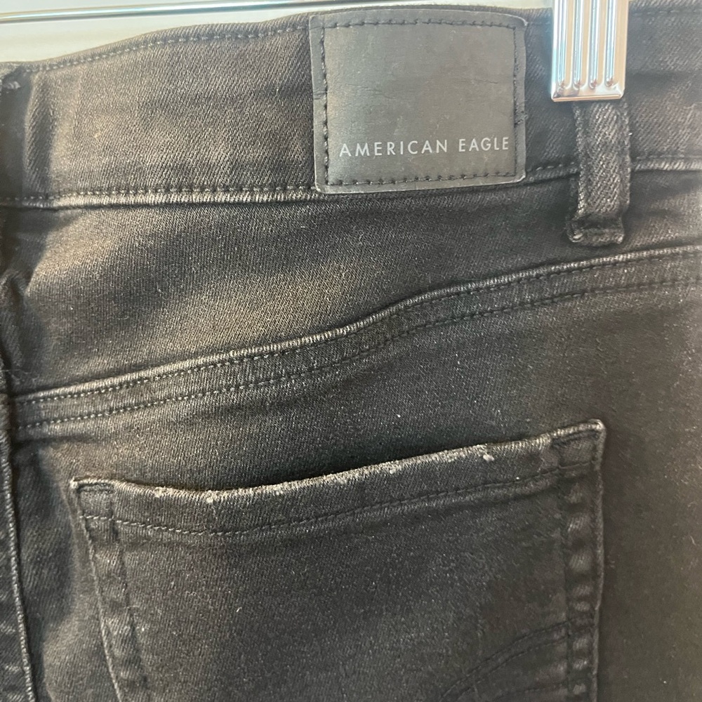 American Eagle Outfitters Black Jean Shorts EUC/Size 2 - Picture 3 of 5